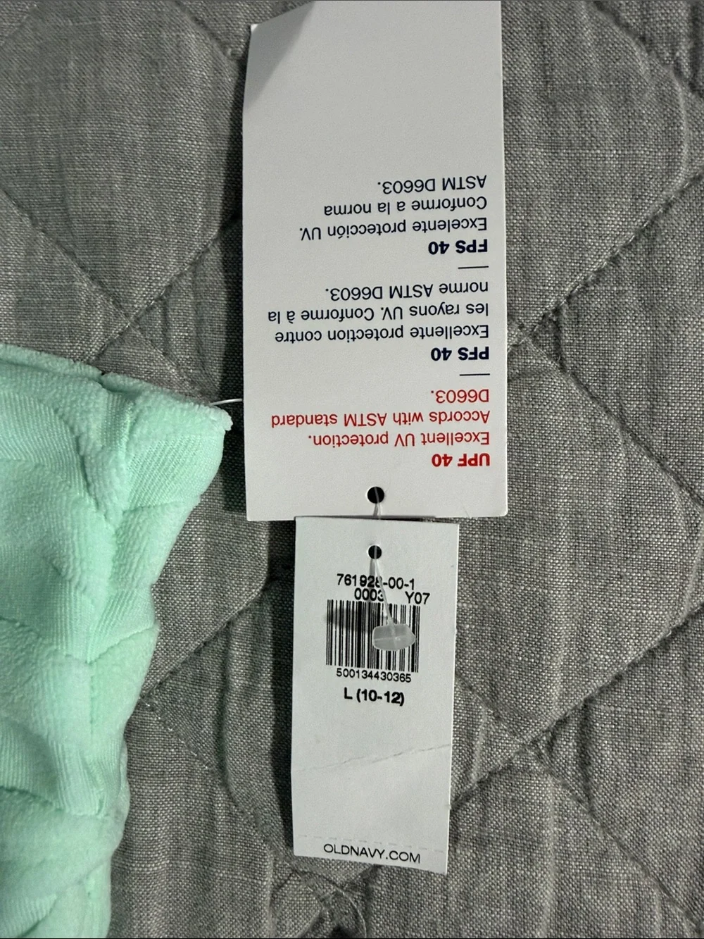 Old Navy Mint Green Kids One-Piece Swimsuit with Front Keyhole